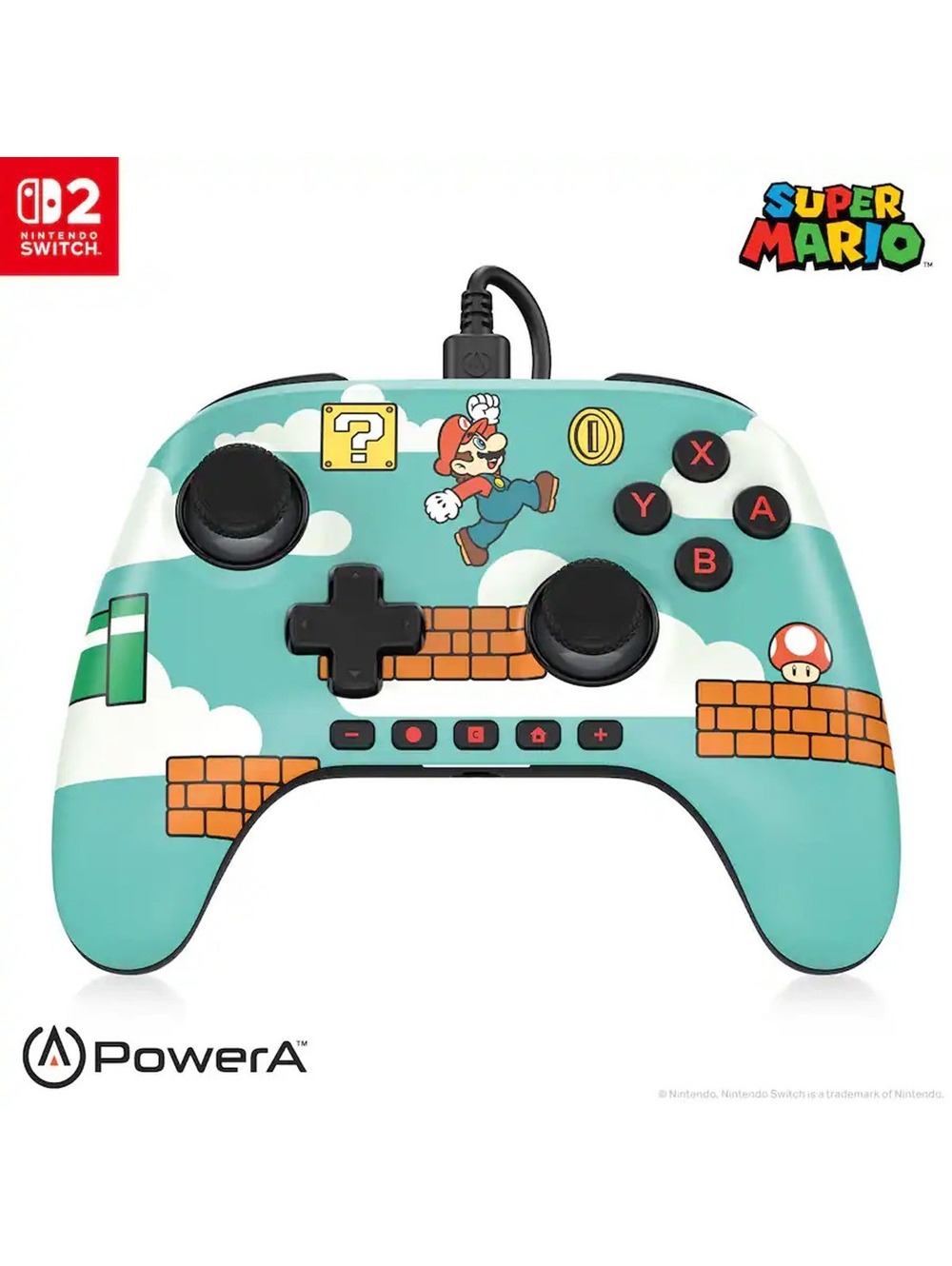 Super Mario Time Advantage Wired Controller for Nintendo Switch 2